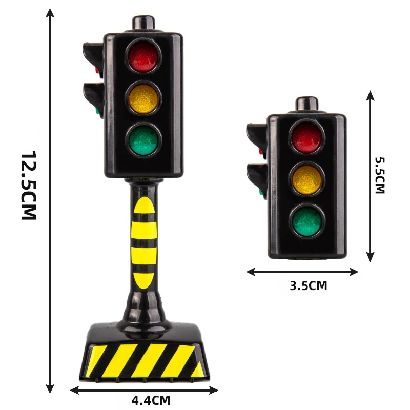 Children\'s sound and light traffic light model toys sound and light up early childhood education traffic signal model logo