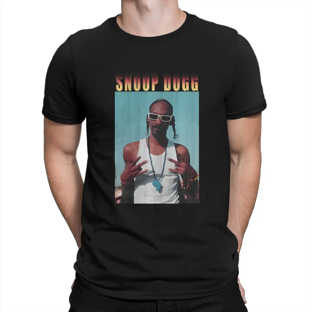 Cheavyweight streetwear anime  clothes New Arrival Round Vintage Hip Hop TShirt Snoop Dog Leisure T Shirt Newest Stuff For Adult