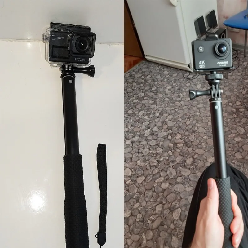 مقاوم للماء الألومنيوم Selfie عصا ، Monopod ل Gopro 11 ، 10 ، 9 ، 8 ، 7 ، 6 ، 5 ، 4 ، 3 ، sj4000 ، sj6 ، sj7 ، yi ، 4K ، DJI ، اوسمو ، Insta360 ، أكاشي ، 36"