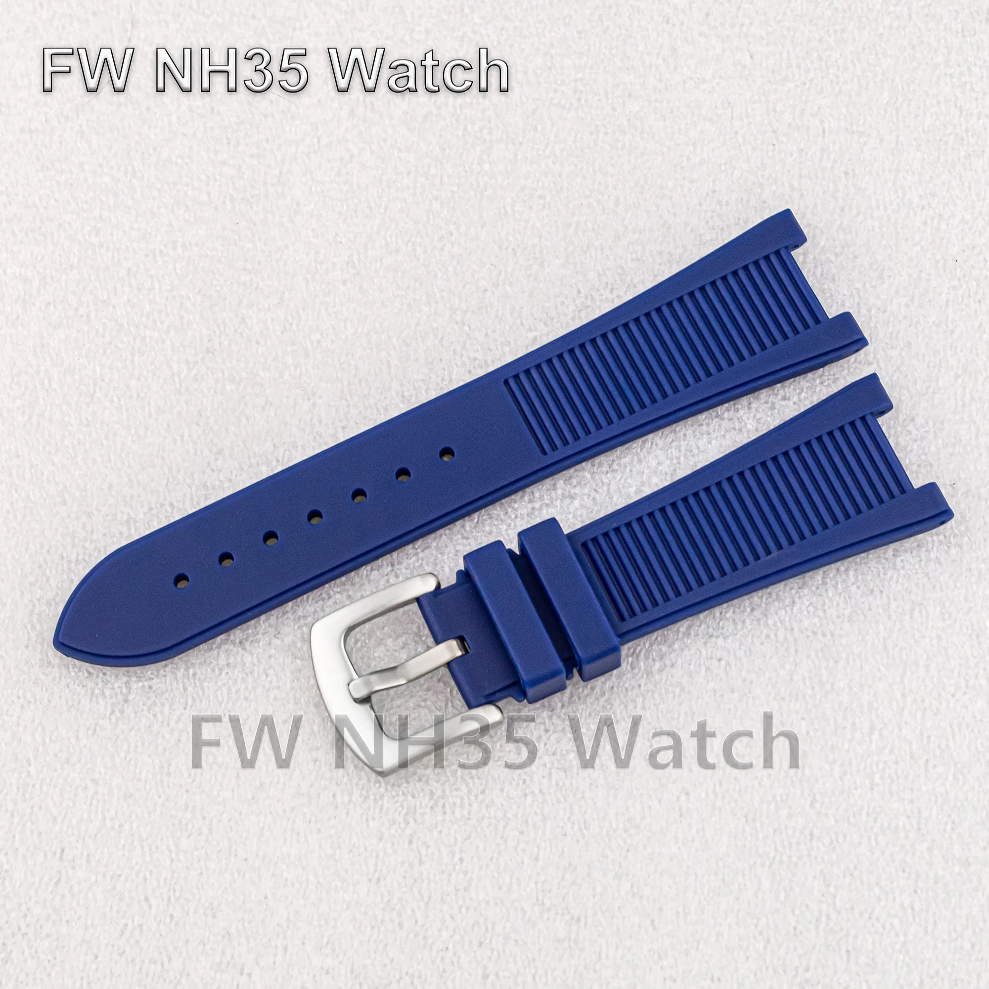 Watch Strap for Nautilus High Quality Rubber Bracelet 25mm Watch Band DIY Watch Parts Modified Watch Accessories Watch Strap