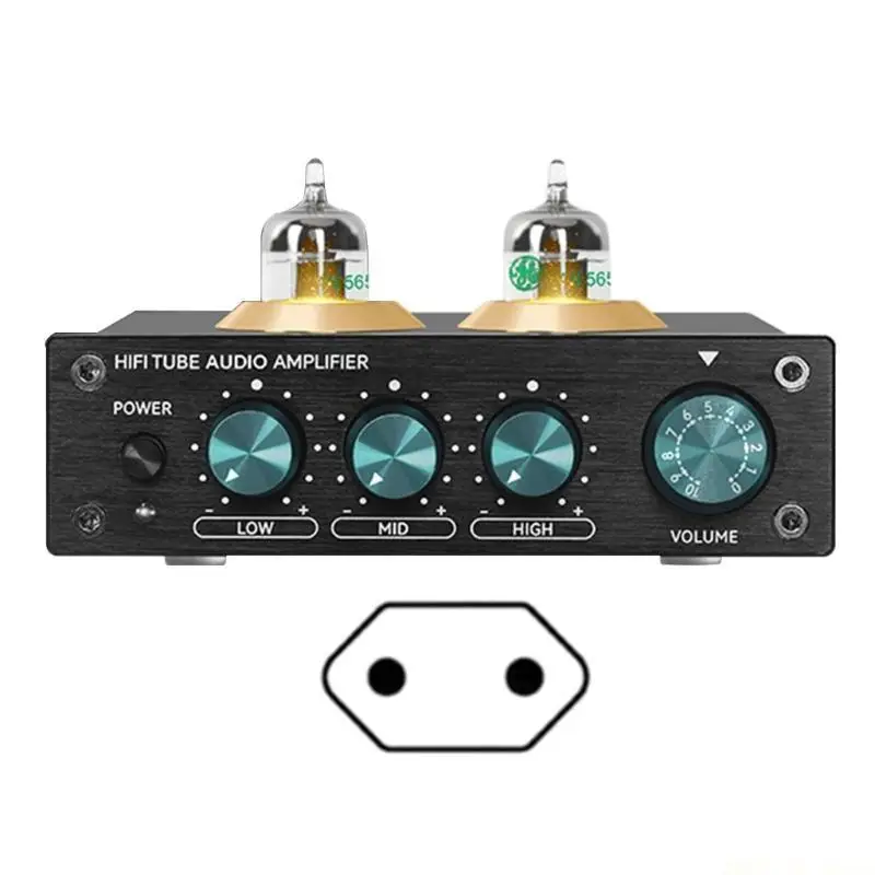 M5TD Mini HiFi Sound Preamplifier Vacuum Tube Amplifiers Buffers Treble Bass Adjustment