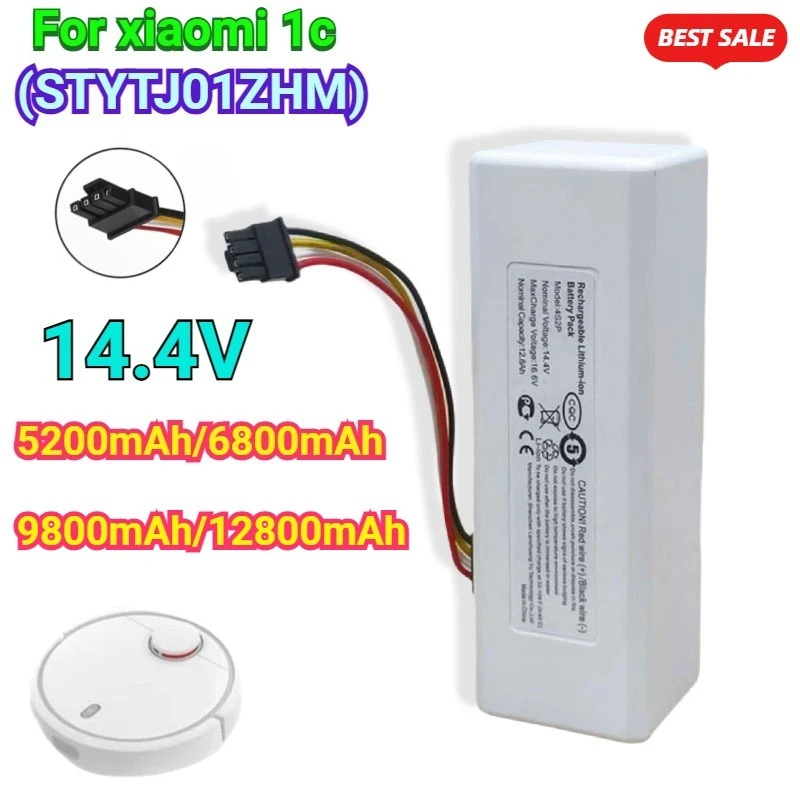 

Original new 14.4V 12800mah P1904-4S1P-MM Battery For Xiaomi Mijia 1C STYTJ01ZHM Robot Vacuum Mop Cleaner Accessories battery