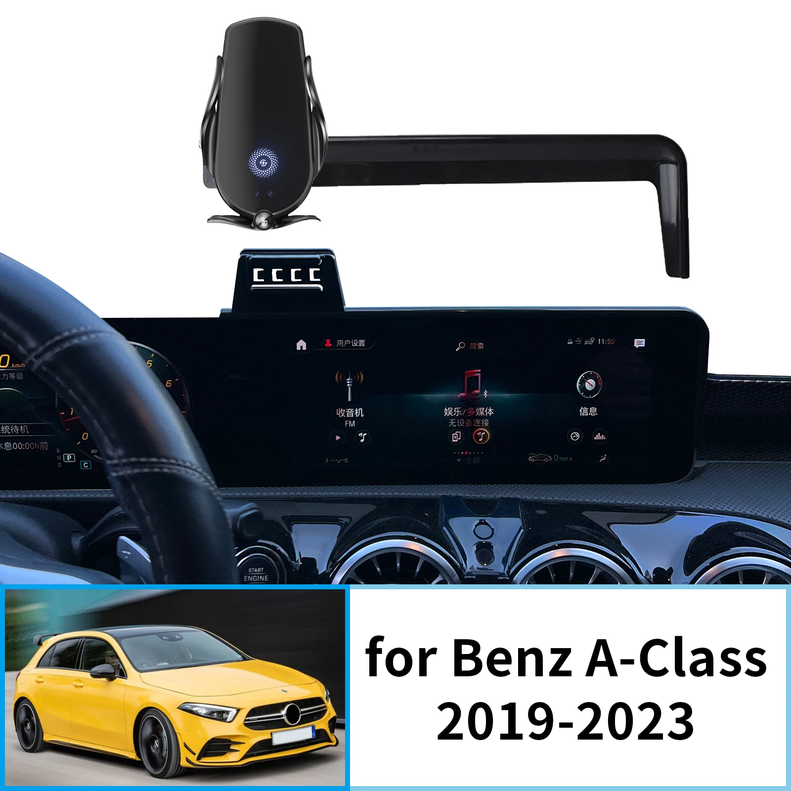 

Car Mobile Phone Holder for Benz A-Class 2019-2023 A CLASS GPS Bracket Navigation Stand Auto Accessories