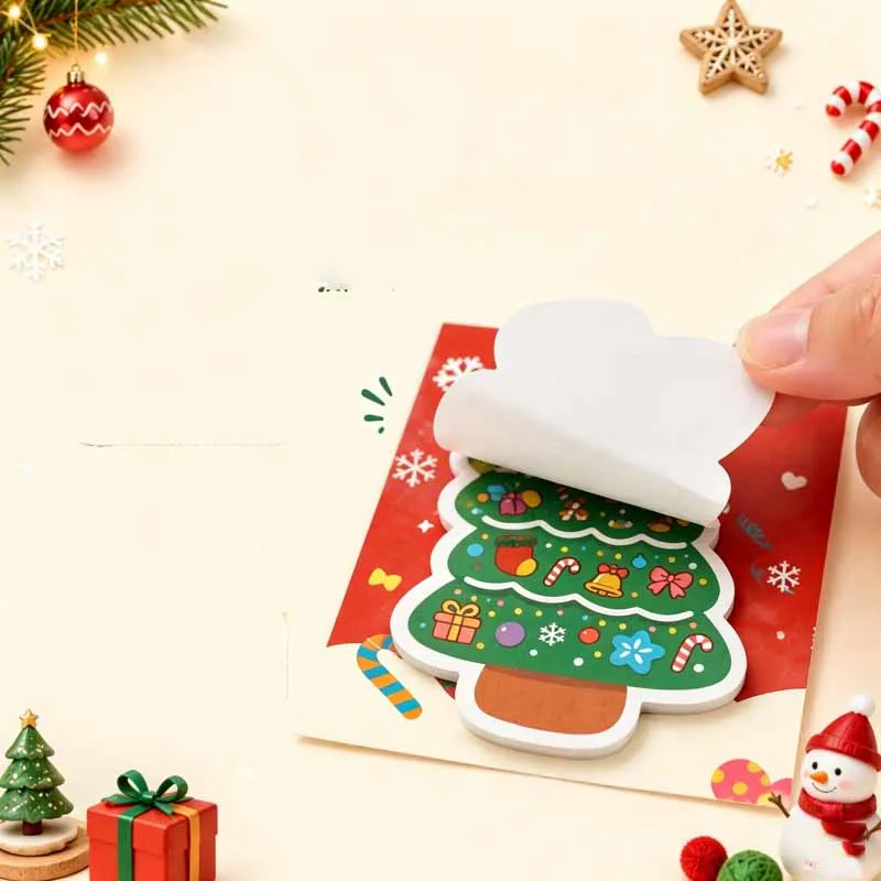 60pcs/lot Cartoon Christmas tree Memo Pad Cute N Times Stationery Label Notepad Bookmark Post School Supplies