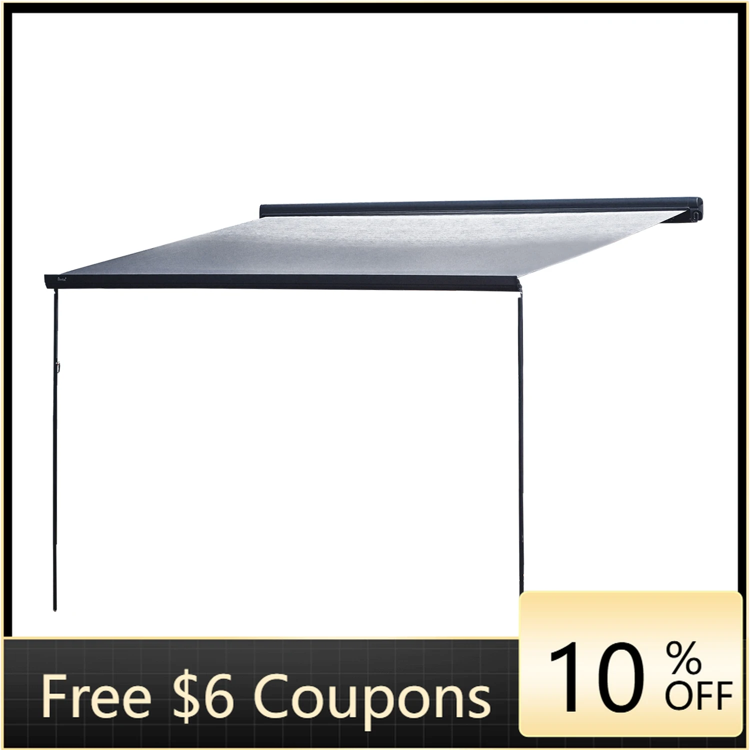 STLF Awnlux 2x1.5M التحكم اليدوي دائم الشمس الظل RV قافلة فان العربة متنقل المظلة #1