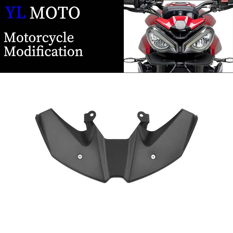 

Motorcycle Front Spoiler For Street Triple 765R 765RS 765r 765rs 2023-2025 Naked Downforce Aerodynamic Spoilers Wing Deflector