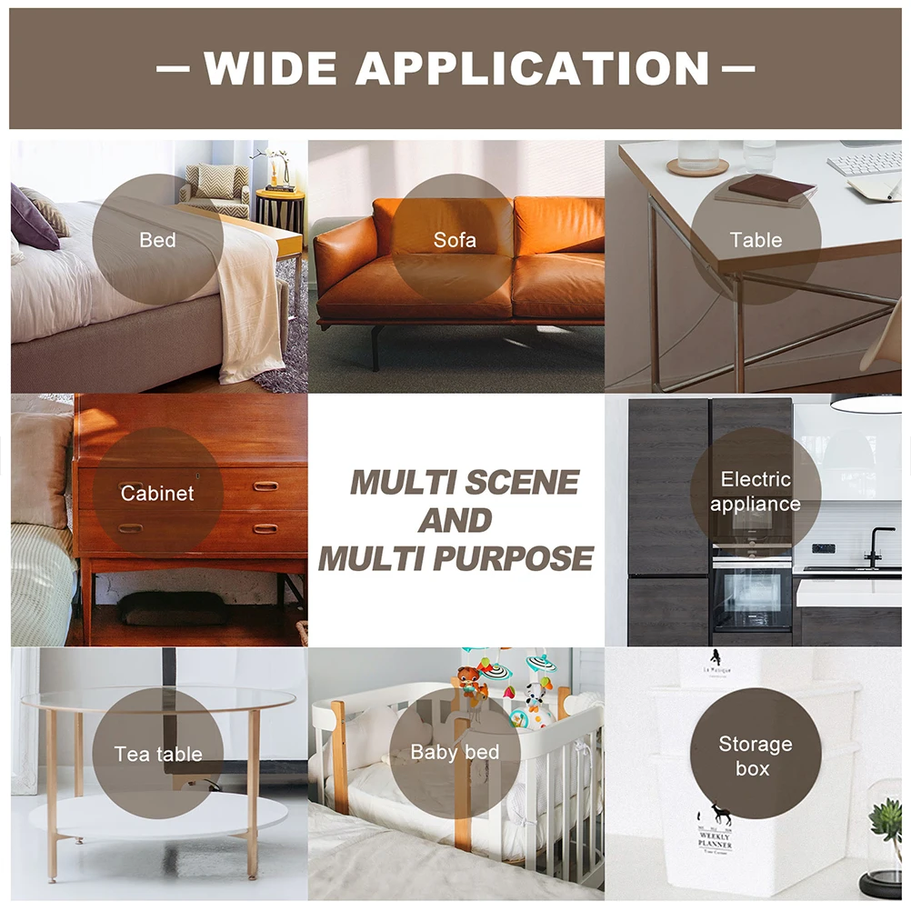 

24pcs Furniture Glide Self-adhesive Slider Pad Floor Protector Chair Table Legs Protectors Plastic Stick-on Coaster