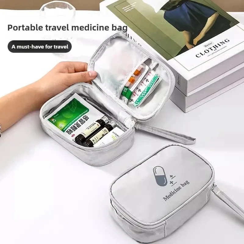 Mini Medicine Storage Bag Camping Emergency Survival Bag Pill Case Portable First Aid Medical Kit Travel Outdoor Camping