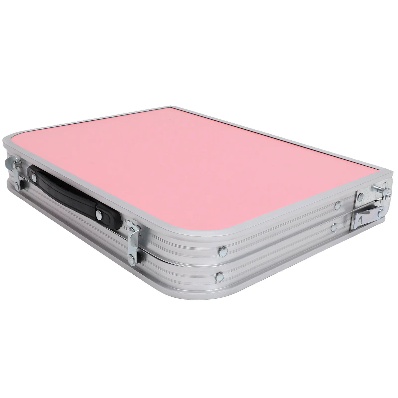 

Small Folding Metal Table Portable Aluminum Alloy Bed Desk Multipurpose Foldable Table for Laptop Reading Camping Picnic Outdoor