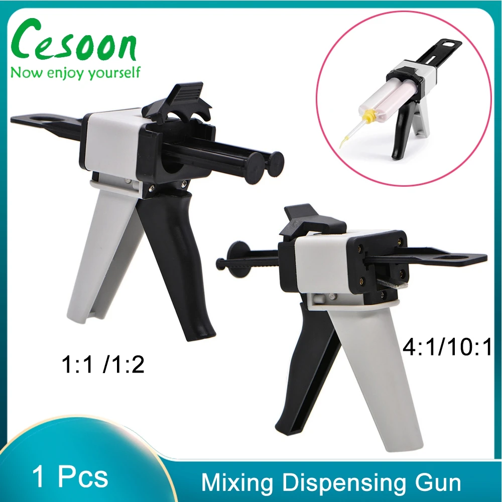 1 قطعة 1:1/1:2 العالمي الأسنان الانطباع مختلطة الاستغناء بندقية سيليكون المطاط خرطوشة موزع بندقية 50 مللي أدوات طب الأسنان