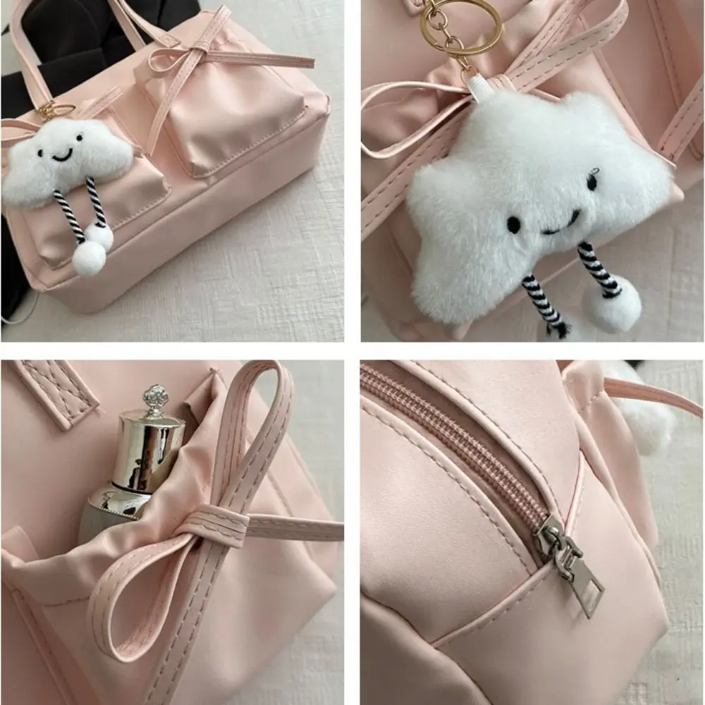 خمر النمط الفرنسي القوس البولينج حقيبة أنيقة Bowknot بوسطن حقيبة كتف سعة كبيرة حقائب النساء عادية الفتيات