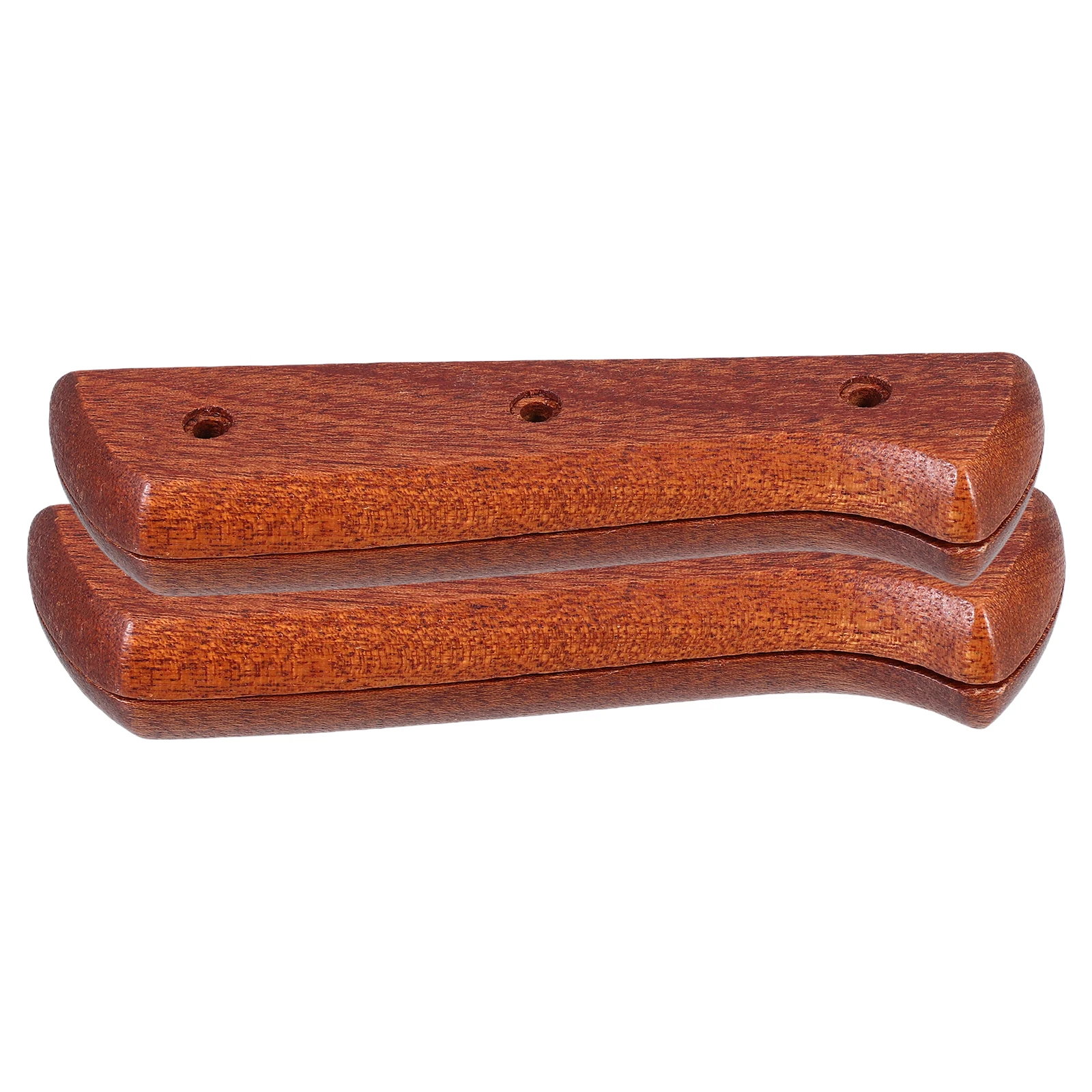 1Pair Wooden Knife Handle Replacement Non-Slip Cutter Handle Comfortable Grip Ergonomic Kitchen Tool Upgrade - Image 2