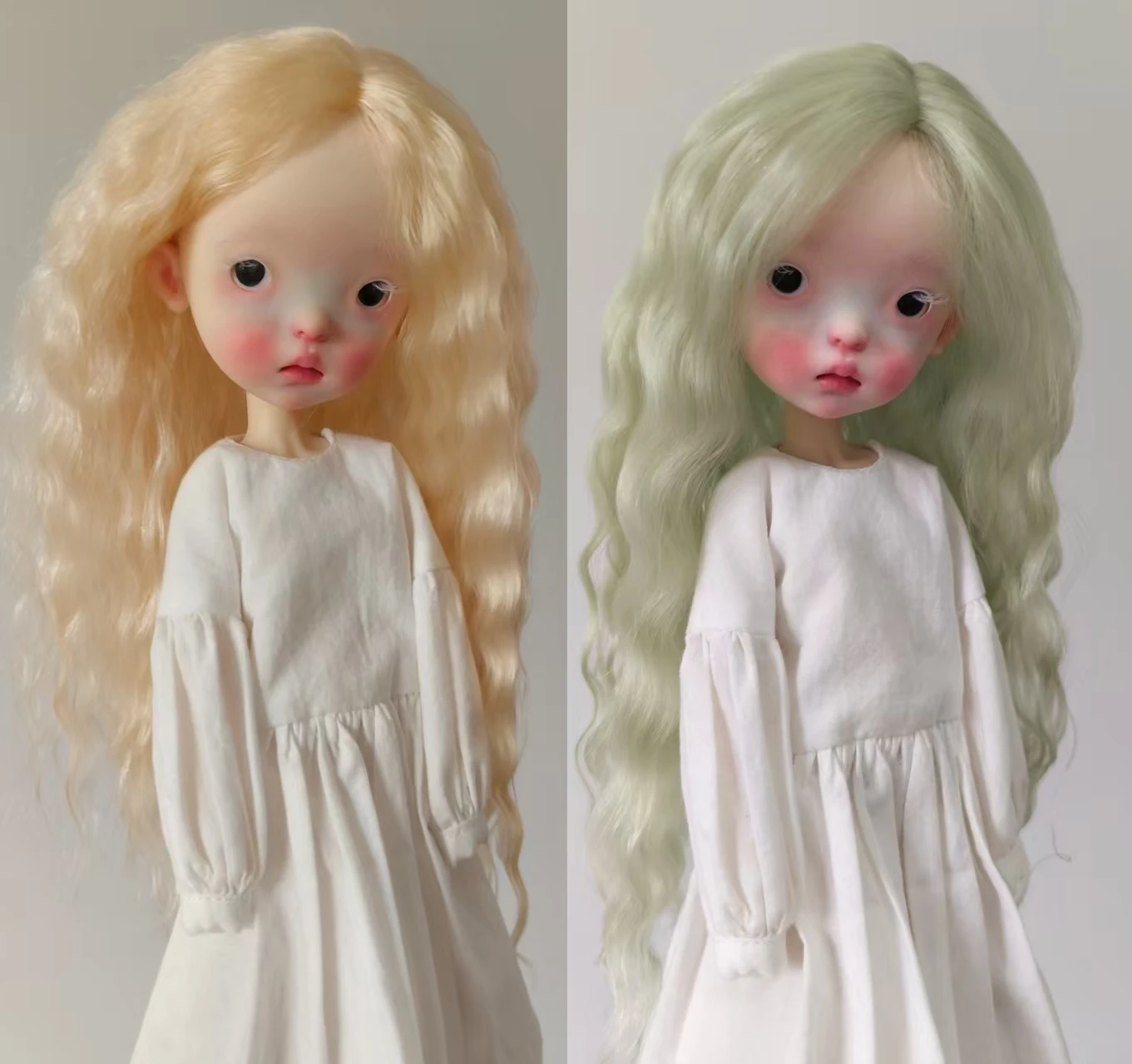 

Парики куклы Dula для Landoudou Landazz Blythe Qbaby, волосы из мохера, 16 см, 9-10 дюймов, окружность головы