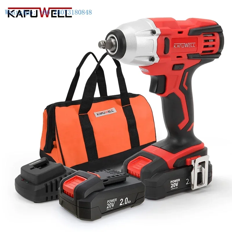 KAFUWELL PA4223B-Y-2D-1 150nm High Torque Impact Power Wrench Electric Battery 20v Schlagschrauber Power Tool Cordless Wrench