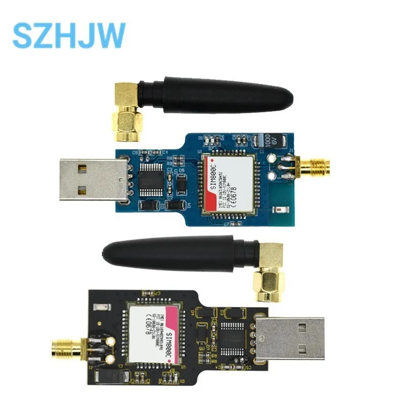 USB Zu GSM Modul Quad-band GSM GPRS SIM800 SIM800C Modul Für Drahtlose Bluetooth SMS Messaging Mit Antenne