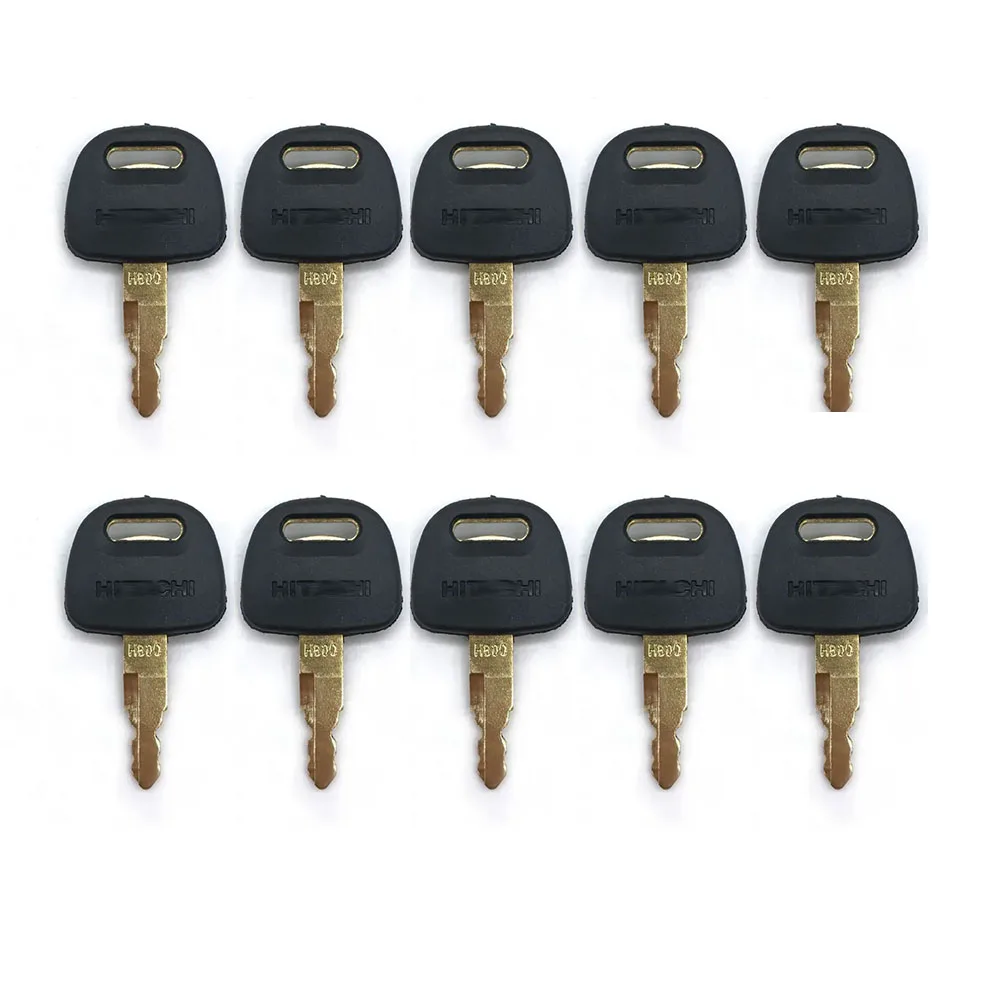 10PCS For Hitachi Excavator EX60 EX120 EX200 ZAX200 ZAX220 Heavy Equipment New Type H800 Key