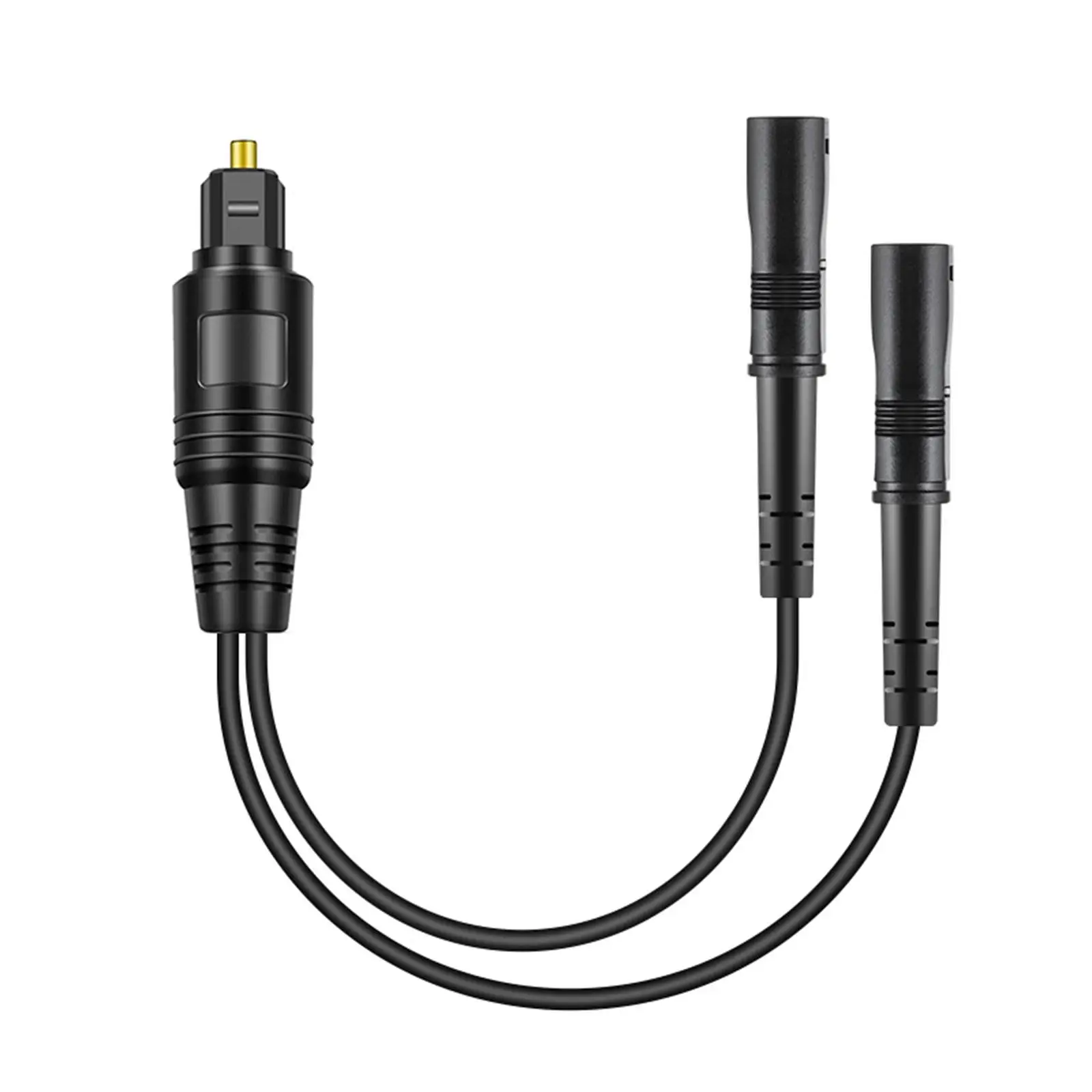 Digital Audio Splitter Compact Plug and Play for Speakers Premium Support Universal Audio Cable 1 Male to 2 Female Connector