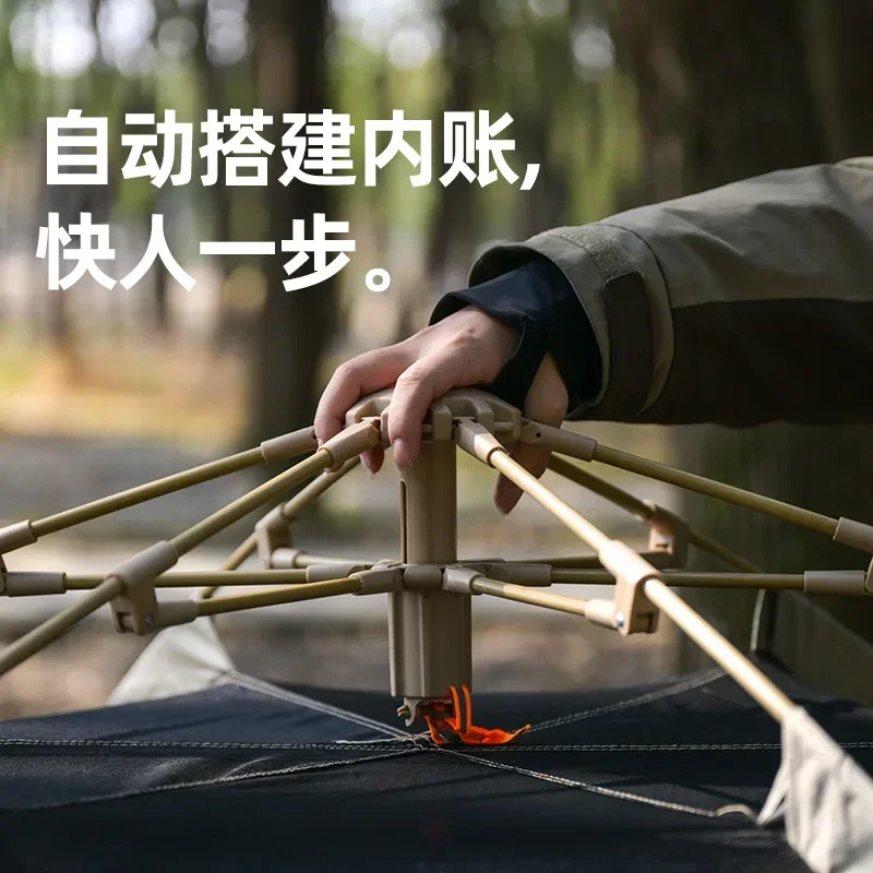 Overnight rainstorm protection portable folding automatic tent