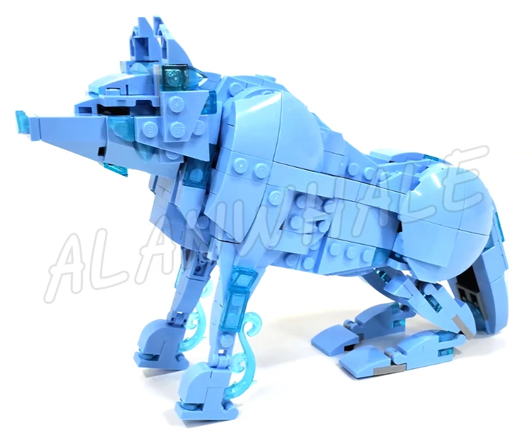 754pcs Magical World of Wizards 2in1 Expecto Patronum Blue Stag Wolf Patronus 81028 Building Blocks Toys Compatible With Model