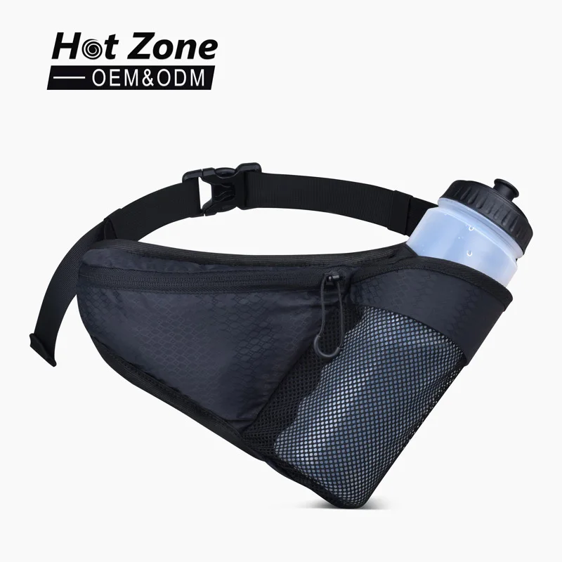 Outdoor mountaineering hiking sports marathon running water bottle bag waterproof fit cycling water bottle waist bag