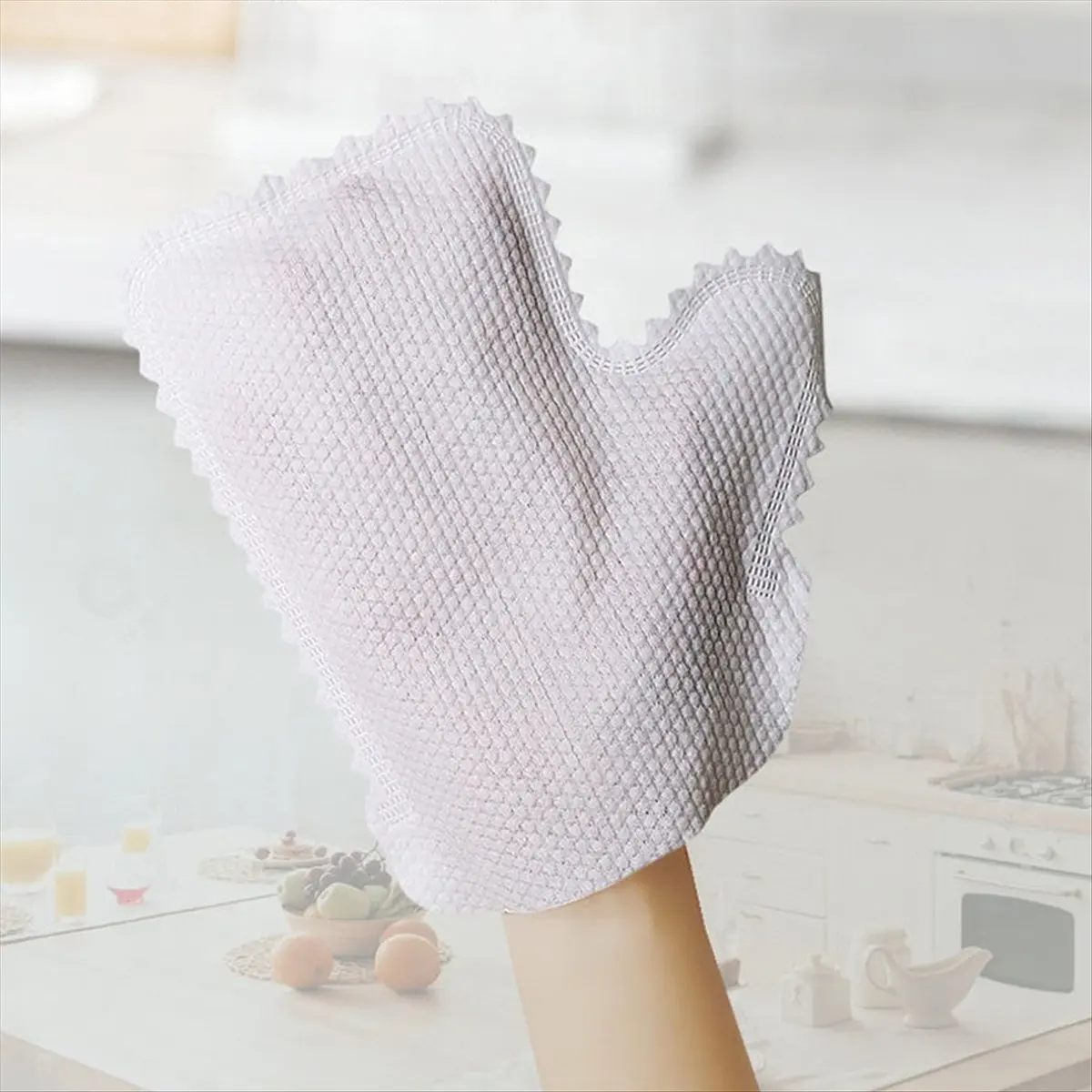 A72P 100PCS Reusable Gloves Multi-Purpose Washable Dusting Gloves Microfiber Gloves Dusting Gloves for House Cleaning