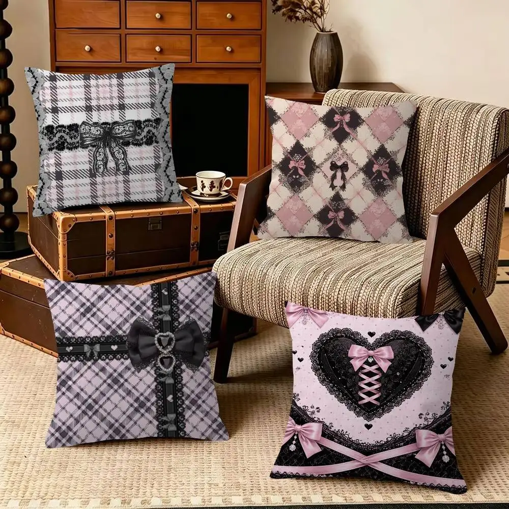 Dark Pink Style cool  Cushion Cover Pillowcase Upholstery Sofa Throw Pillow Home Decor Pillowcas