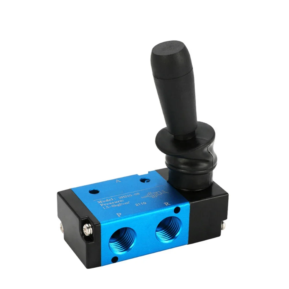 Air Manual Valve LAIZE 3/2 5/2 Way Pneumatic Air Hand Lever Operated Valve Manual Control 2 Position Push-Pull Valve Replacement