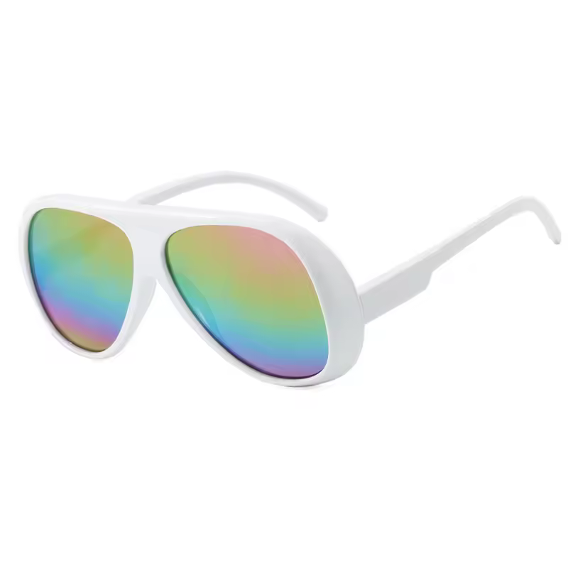 OEC CPO Fashion Double Bridges Pilot Sunglasses Women Large Frame Shades UV400 Retro Sun Glasses Female Orange Yellow Eyewear - Image 7