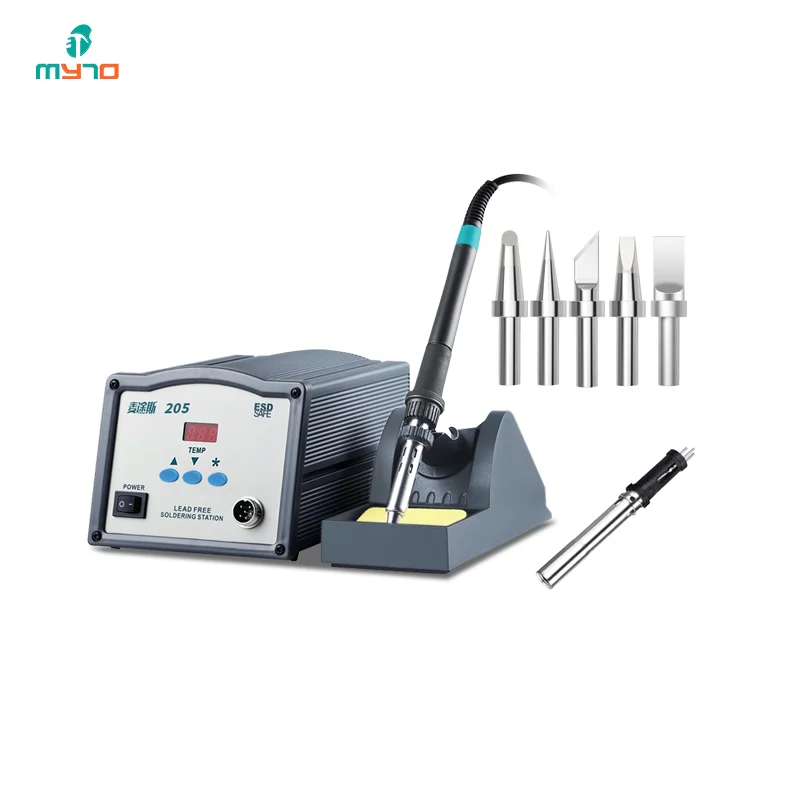 

2025 MYTO 9 in 1 205 High-power Thermostatic Welding Table Set With Five 500 Soldering Heads Heating Core