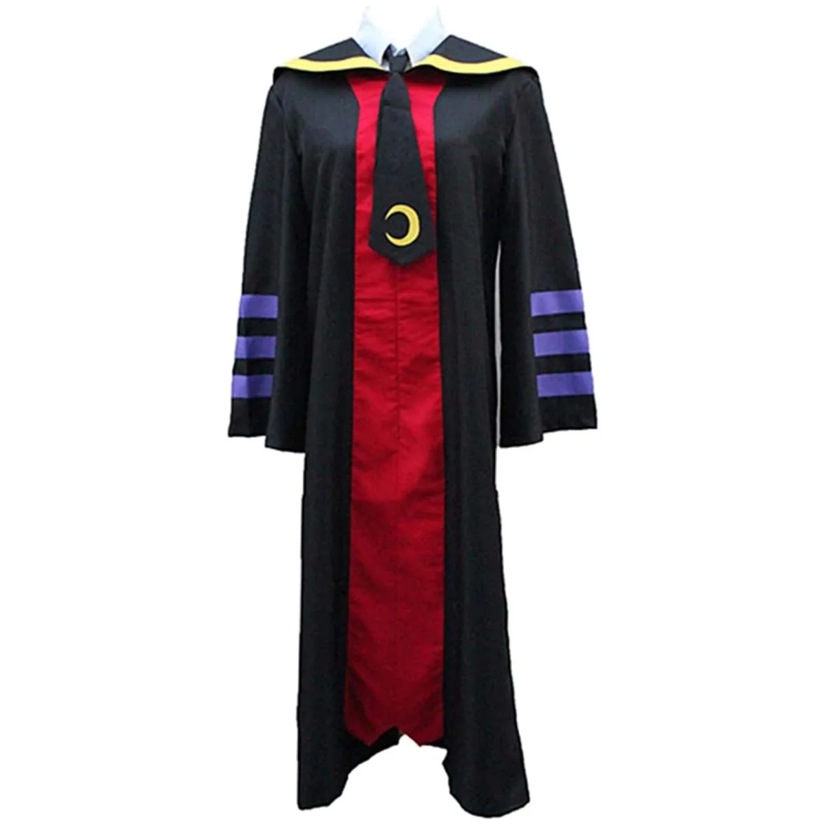 Erwachsene Herren Halloween-Party Anime Koro Sensei Cosplay Umhang Uniformen Kostüm