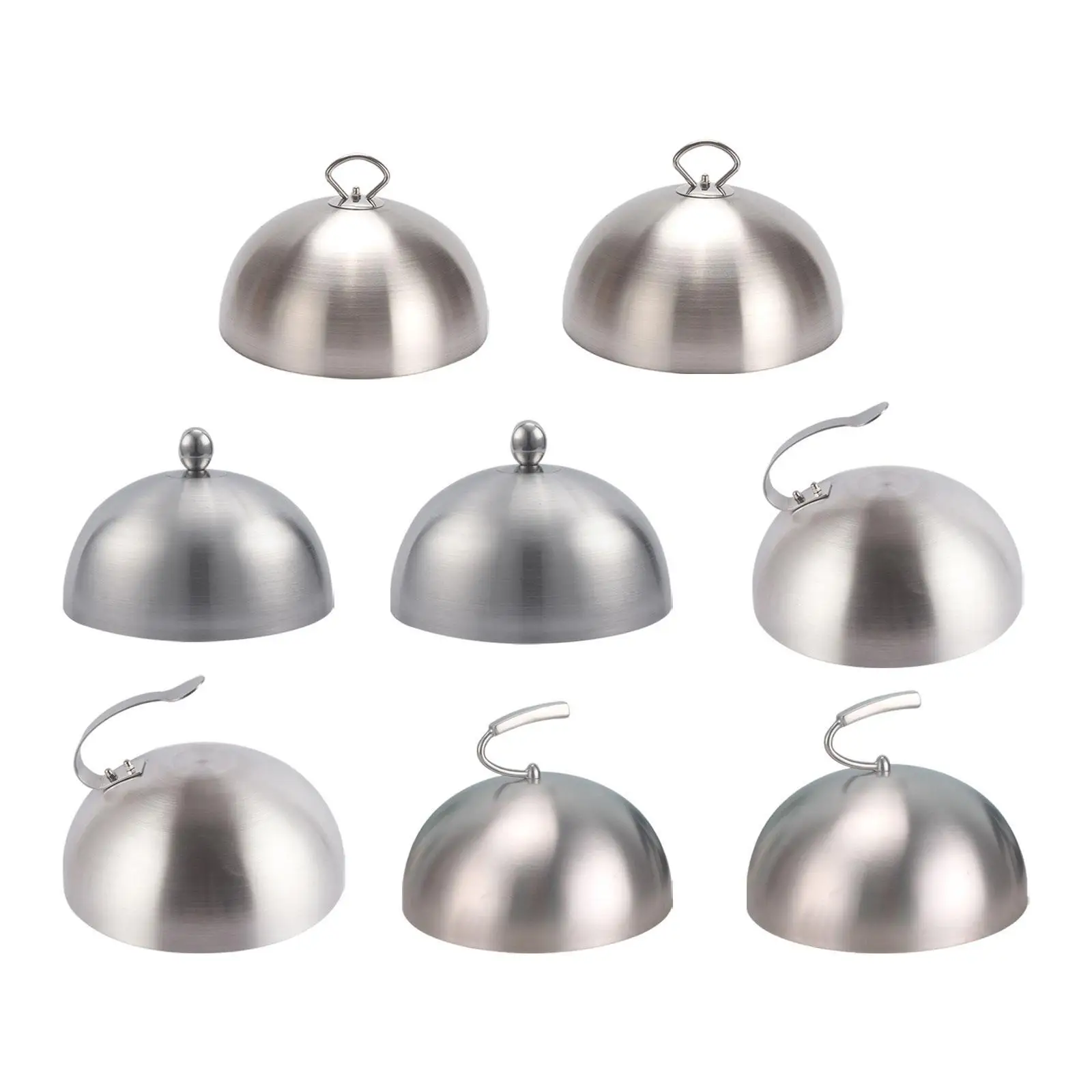 

Basting Cover Stainless Steel Universal with Handle Dish Dust Cover Dome Burger