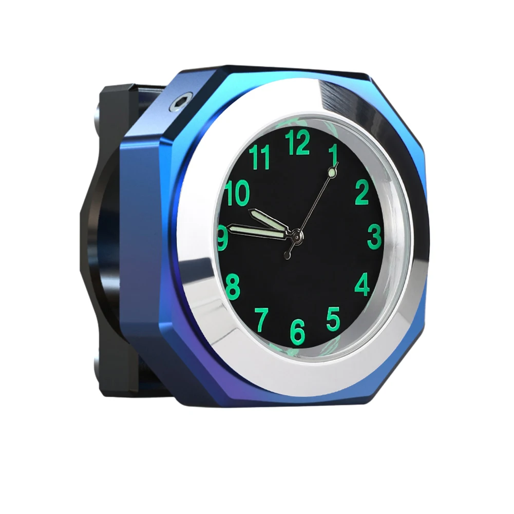 For Motorcycle Riding Handlebar Watch Aluminum Alloy Clock Wrenches Included 3.3cm Diameter Bright Touch To Bike
