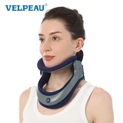 VELPEAU Neck Traction Device for Spine Pressure and Pain, Adjustable Neck Stretcher, Cervical Posture Corrector