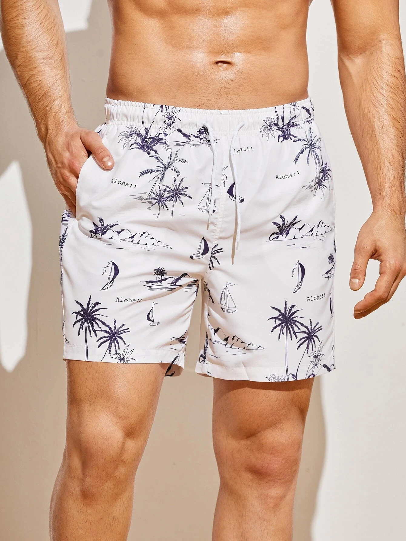 Men's Shorts 3d Coconut Tree Print Fashionable Sports Surfing Shorts Outdoor Summer Polyester Casual Beach Shorts S-5xl