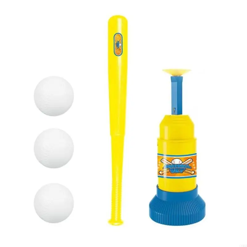CORB Batting Practice Baseball Set With Foam Balls Step Pitcher For Children Fun