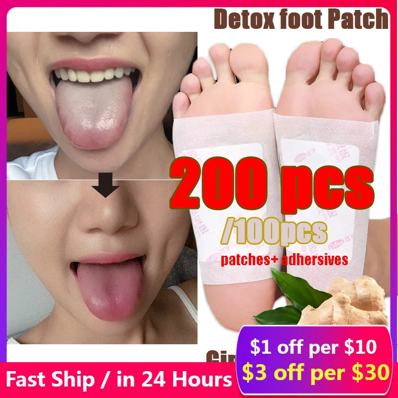 

100/200Pcs Foot Detox Patch Pad Body Plaster Patch Dehumidification Detoxification Pain Releif Health Care Plaster Chinese medic