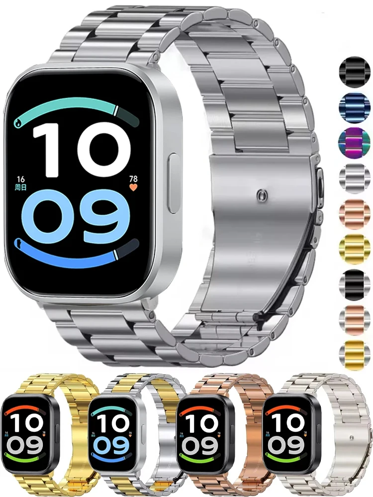 Edelstahlarmband für Redmi Watch 6 Active/Lite 6/5/4 für Xiaomi Band 10 Pro 9 Pro/8 Pro Smartwatch Ersatzarmband – Detail 1