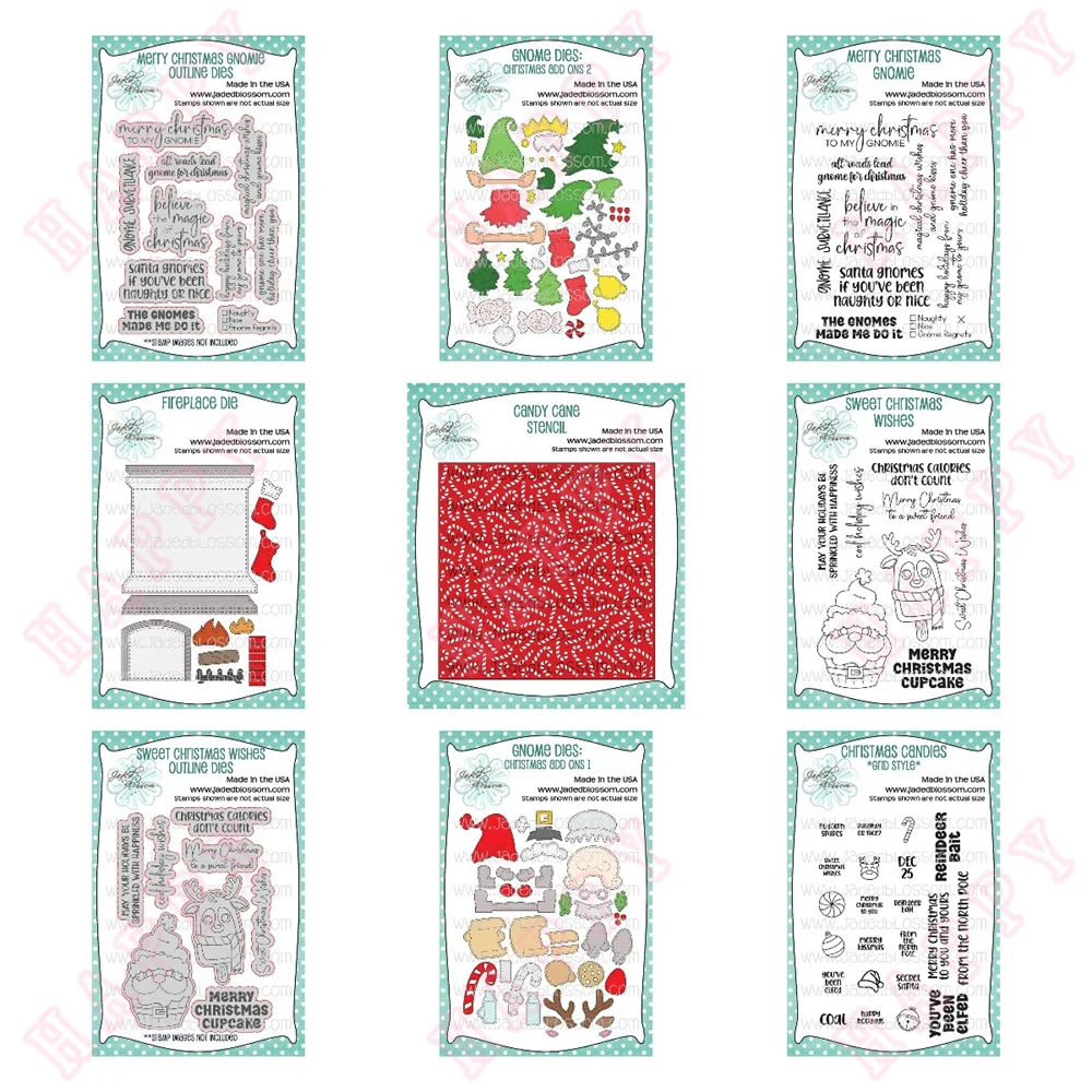 

Cutting Dies Stencils Stamps Christmas Cane Candies Gnomie Diy Scrapbook Paper Craft Handmade Make Album Card Embossing Template