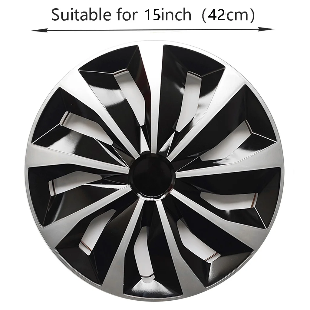 4pcs hub caps suitable for cars with 15-inch iron wheels, made of PP plastic, can be used to decorate the appearance of car whee