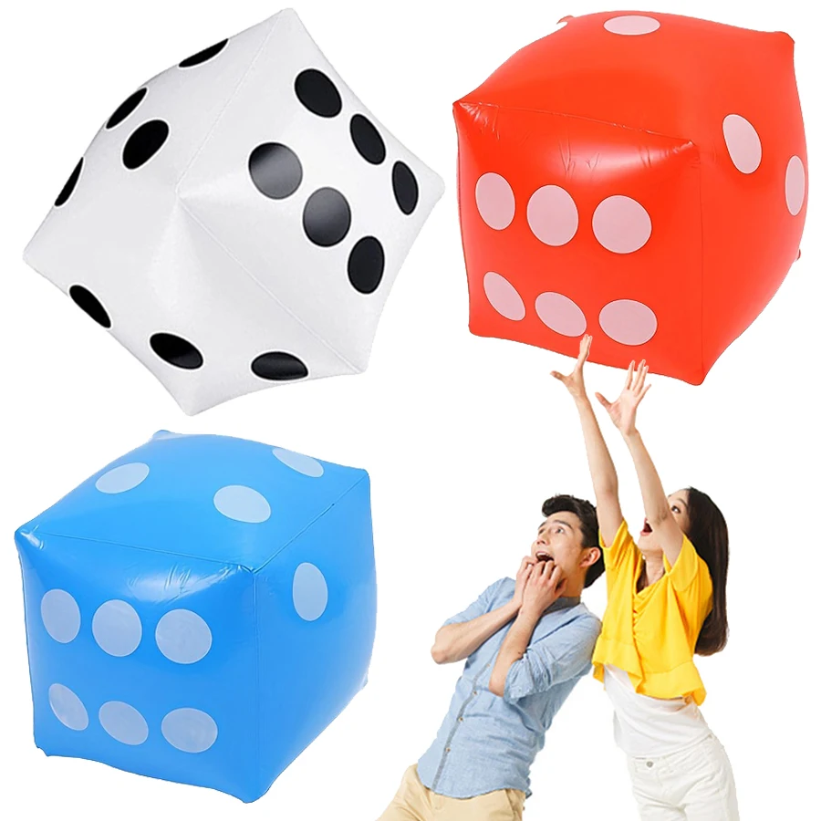 1-10PCS Inflatable Dice Jumbo Giant Blow Up Cube Toy Indoor Outdoor Party Game Supplies for Pool Beach Lawn Birthday Activities
