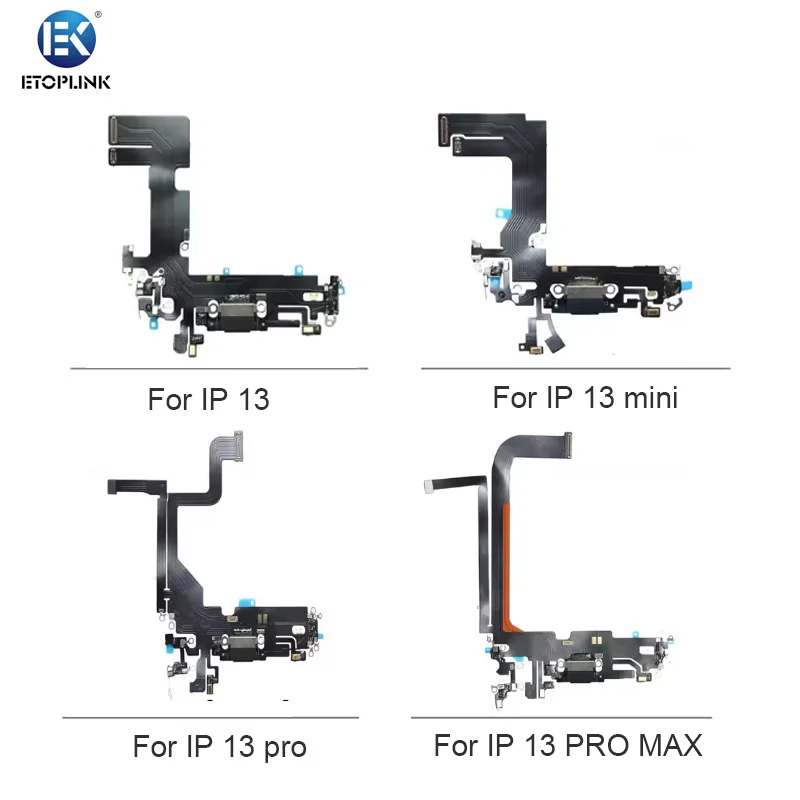 Charging Port Flex Cable Connector for iPhone 13 Pro Max Mini USB Charger Dock Flex Ribbon Repair