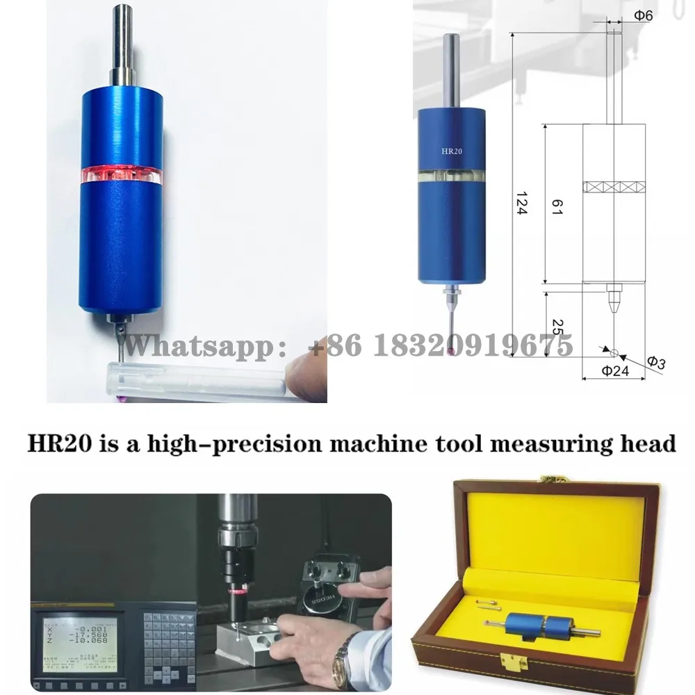 CNC 3D photoelectric edge finder engraving machine three-dimensional centering rod high precision 0.001mm HCT Hr20 cyclmotion