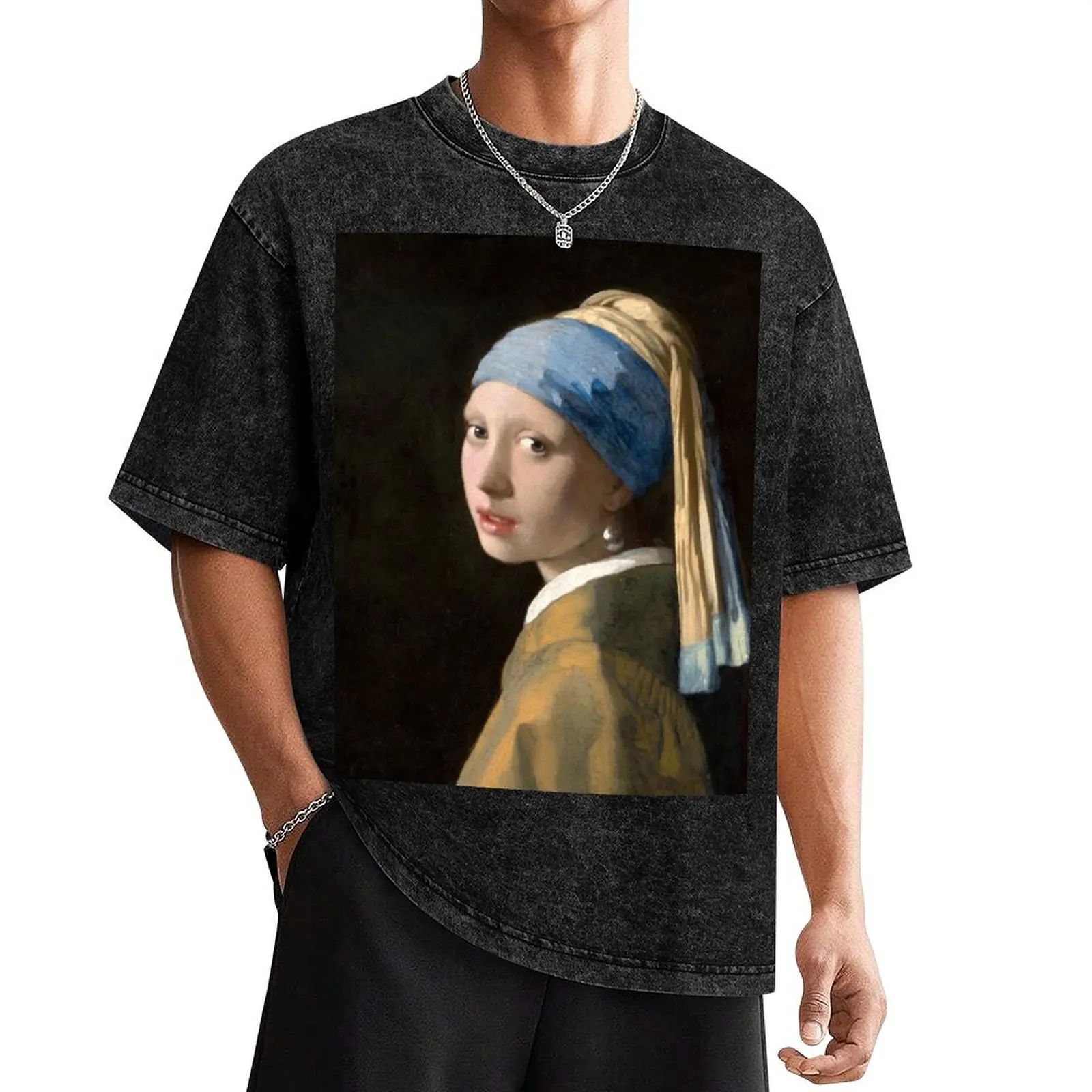 Johannes Vermeer’s Girl with a Pearl Earring T-Shirt tops Louboutins mens clothes