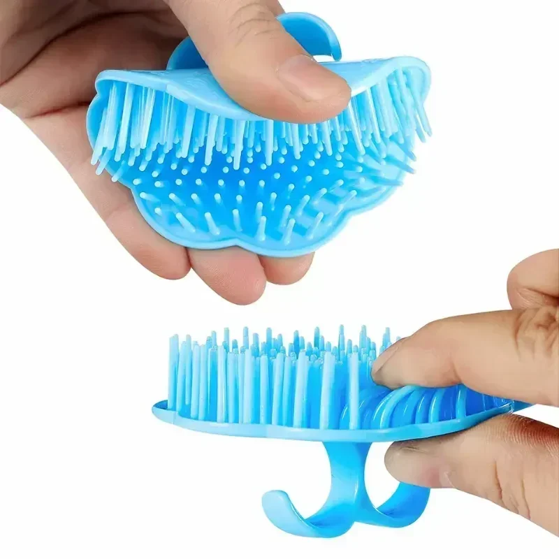 Massage Comb Round Scalp Massager Unfading Plastic Bathing Hair Scalp Comb Bathing Tool Head Skin Shampoo Brush