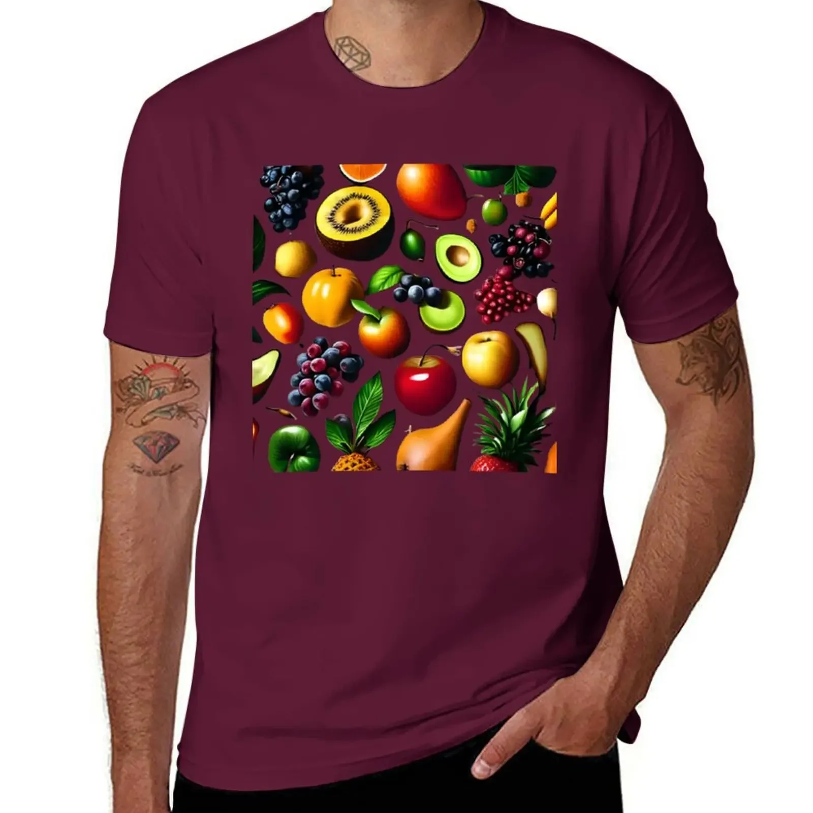 heavyweights Blouse mens tall t shirts Fruits Galore Creative Recipes for Every Occasion T-Shirt Round Collar harajuku Crewneck