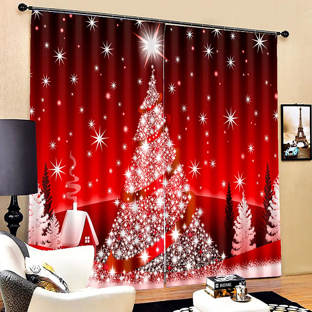 2 Pieces Blackout Curtains Bath Curtain Household Adornments Window Treatment Decor Accessory for Scene Layout