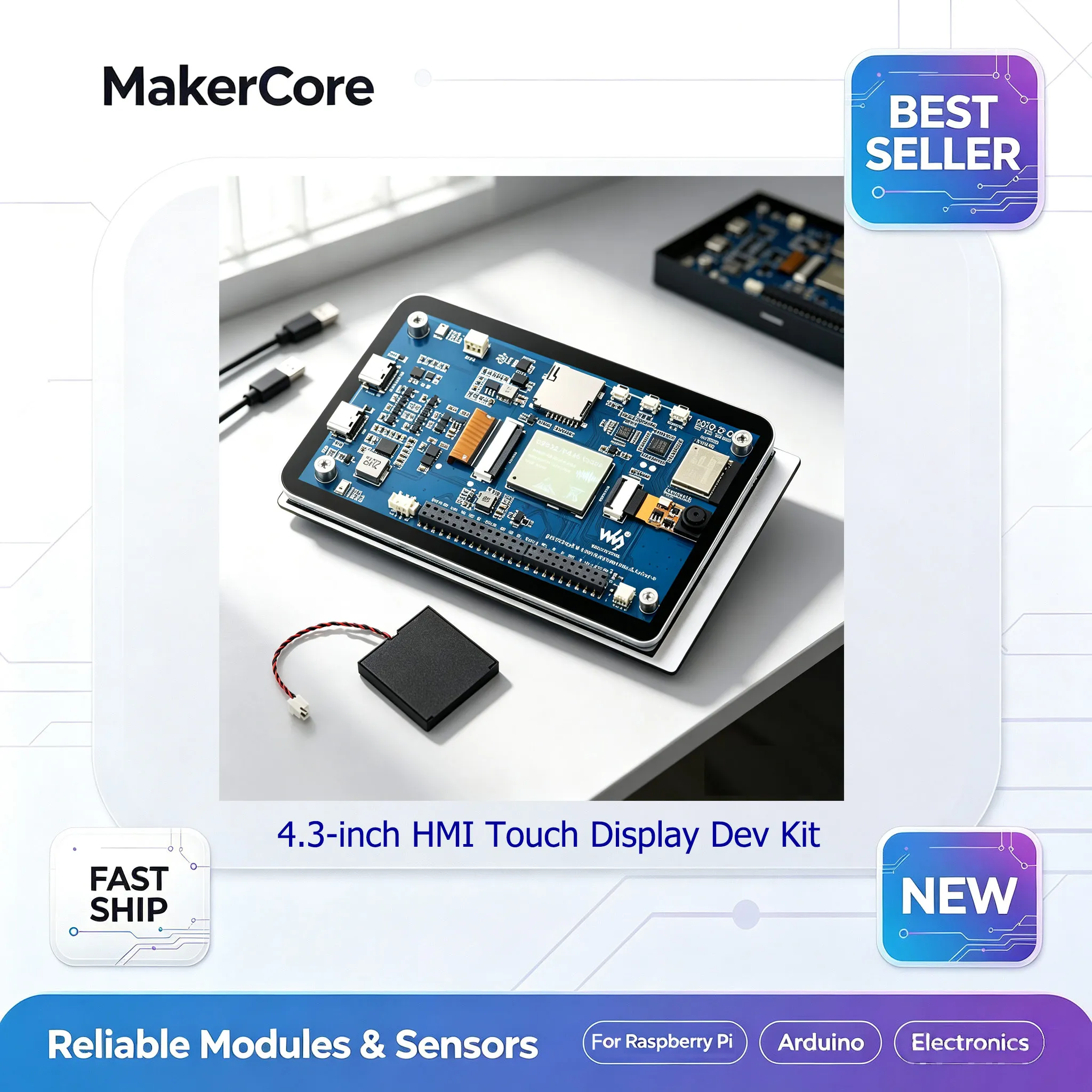 Esp32 Smart Home Kit - ESP32-P4 HMI Touch Display Dev Kit