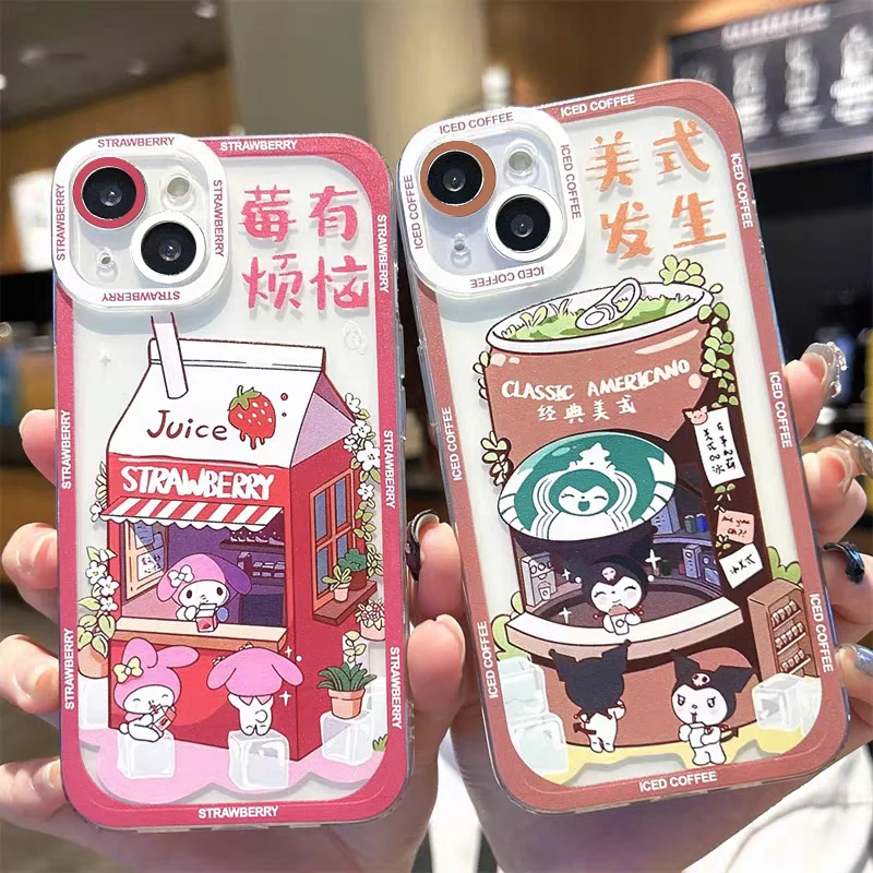 Sanrio Melody Rabbit Phone Case For Xiaomi Redmi Note 13 12 11 Pro Plus 4G 5G 12S 11S 10 10S 9 9S 8 13C 12C 10C Silicone Cover