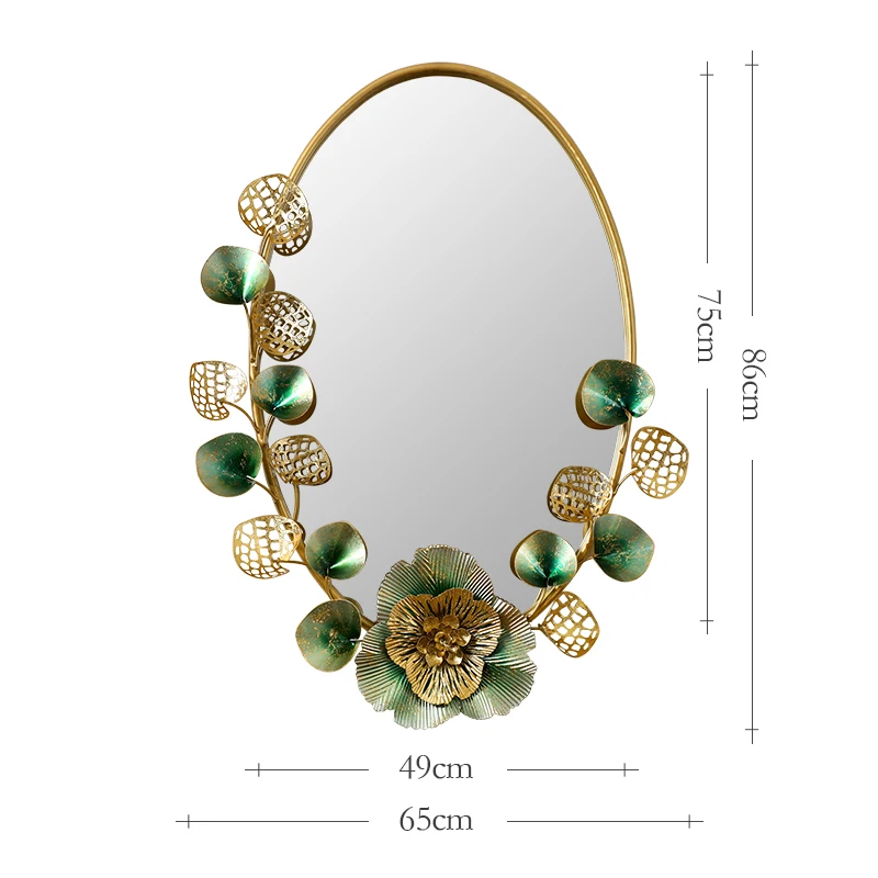 Nordic Decorative Mirror Wall Hanging Luxury Home Decorating Items Macrame Mirror Makeup Room Decor Aesthetic Bedroom Decoration