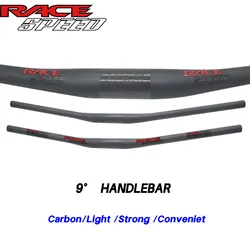 SPEED carbon handlebar 31.8mm * 600-800MM Carbon Mountain Bike Bicycle Handle Bar UD Matte MTB Handlebar 4 upsweep 9 backsweep